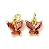 Rack Plating Brass Inlaid Cubic Zirconia Charms KK-G394-03G-3