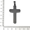 304 Stainless Steel Big Pendants STAS-H256-02B-3