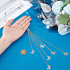 Zinc Alloy Rhinestone Hair Bands OHAR-WH20007-01A-G-3