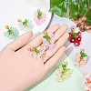 Glass & Acrylic Pendant Decorations HJEW-YW00052-01-5