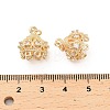 Brass Micro Pave Cubic Zirconia Multi-Strand Links X-KK-B133-06G-02-3
