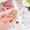 100Pcs Frosted Two Tone Spray Painted Transparent Acrylic Pendants FIND-DC0002-10-3