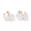 Acrylic Imitation Shell Dangle Earrings EJEW-L281-04B-1