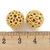Rack Plating Brass Cubic Zirconia Beads KK-L215-330B-G-3
