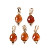 Natural Red Agate(Dyed & Heated) Faceted Pendans KK-L218-004G-07-1