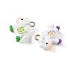 Alloy Enamel Pendants FIND-G115-02-2