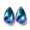 Faceted Teardrop Glass Pendants GLAA-O008-A19-2