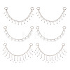Brass Glass Rhinestone Shoe Decoration Chain FIND-GO00008-1