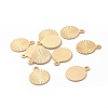 Brass Charms X-KK-R037-223G-2