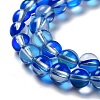 Synthetic Moonstone Beads Strands G-P528-J01-18-3