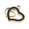 304 Stainless Steel Enamel Pendants STAS-P447-05B-G-2
