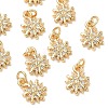 SHEGRACE Brass Micro Pave Cubic Zirconia Pendants XGRQ3D261-459G-1