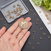 50Pcs Brass Screw Eye Peg Bails Charms KK-BBC0003-45-3
