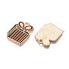 Christmas Theme Alloy Enamel Pendants ENAM-T020-33C-2