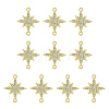 10Pcs Zinc Alloy Crystal Rhinestone Connector Charms ALRI-YW0001-43-1