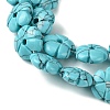 Dyed Synthetic Turquoise Beads Strands G-H023-B09-01-4