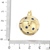 Brass Micro Pave Cubic Zirconia Locket Pendants KK-H203-13G-4