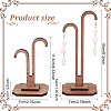 ANATTASOUL 2 Sets 2 Styles Wood Jewelry Display Stand EDIS-AN0001-01-2