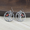 Zinc Alloy Enamel Dangle Earrings FS-WG03B65-01-3