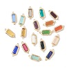 Mixed Gemstone Links Connectors G-B009-22G-1