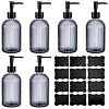 6Pcs Glass Press Pump Bottles AJEW-WA0004-95-1