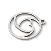 201 Stainless Steel Pendants STAS-S157-15P-2