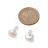 Natural Pearl Ear Studs EJEW-P286-35P-3