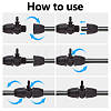 Plastic Hose Connector Adapter FIND-WH0816-211-4