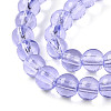 Baking Paint Transparent Glass Beads Strands DGLA-N006-6mm-06-3