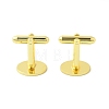 Rack Plating Brass Cuff Button KK-L151-10G-2