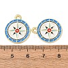Ocean Alloy Enamel Pendants ENAM-B041-01N-2
