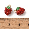 Brass Enamel Charms KK-S368-02G-01-3