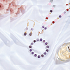 Frosted Natural Amethyst Round Bead Strands G-AR0002-06-4