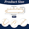 30Pcs Iron Brooch Findings IFIN-SC0002-10A-KCG-2