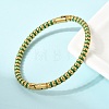 304 Stainless Steel Enamel Bangles for Women BJEW-D408-37G-5