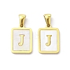 Ion Plating(IP) 304 Stainless Steel Pave Shell Pendants X-STAS-G327-01G-J-1