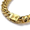 Ion Plating(IP) 304 Stainless Steel Diamond Cut Cuban Link Chain Necklaces NJEW-P288-11G-2