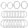 40Pcs 2 Styles 304 Stainless Steel Split Key Rings STAS-CY0001-03-1