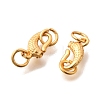 Brass S-Hook Clasps KK-G600-09G-2