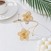 Hollow Out Flower Alloy Crystal Rhinestone Anklets for Women FS-WGF92CE-01-1