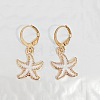 Ocean Theme Alloy Enamel Star Leverback Earrings FS-WG4EEAF-02-1