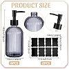 6Pcs Glass Press Pump Bottles AJEW-WA0004-95-2