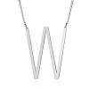 Non-Tarnish 201 Stainless Steel Initial Pendants Necklaces NJEW-S069-JN003D-W-1