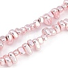 Baking Paint Electroplated Synthetic Non-magnetic Hematite Beads Strands X-G-H072-D01-01B-1
