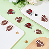 9Pcs 3 Styles Rugby Sports Enamel Pins JEWB-SC0001-99-4