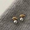 Alloy Plastic Stud Earrings for Women WGC0511-78-1