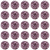 200Pcs Pave Disco Ball Beads RB-PA0001-11F-1