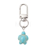 Dyed Synthetic Turquoise Pendant Decoration HJEW-JM04799-1
