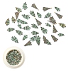 50Pcs Christmas Theme Paper Cabochons MRMJ-YW0001-069H-1