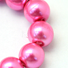Baking Painted Glass Pearl Round Bead Strands X-HY-Q003-10mm-54-3